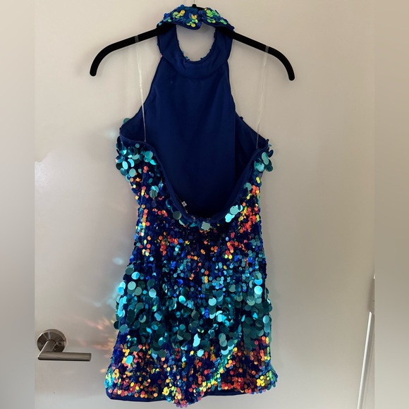 Blue Sequin Taylor Swift Eras Tour Dress M - Picture 6 of 8